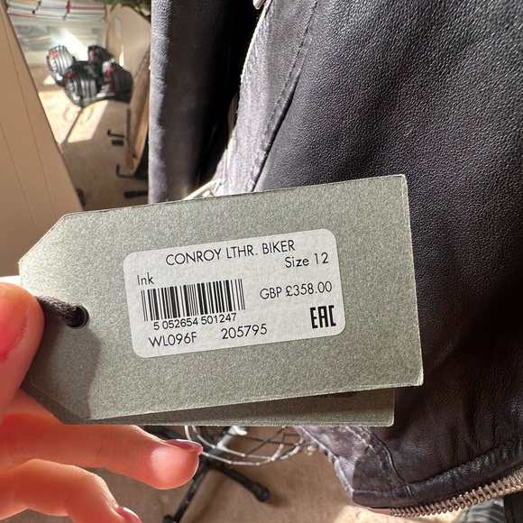 All Saints Leather CONROY Jacket: US 8 in “LIKE NEW CONDITION”. - Picture 11 of 11